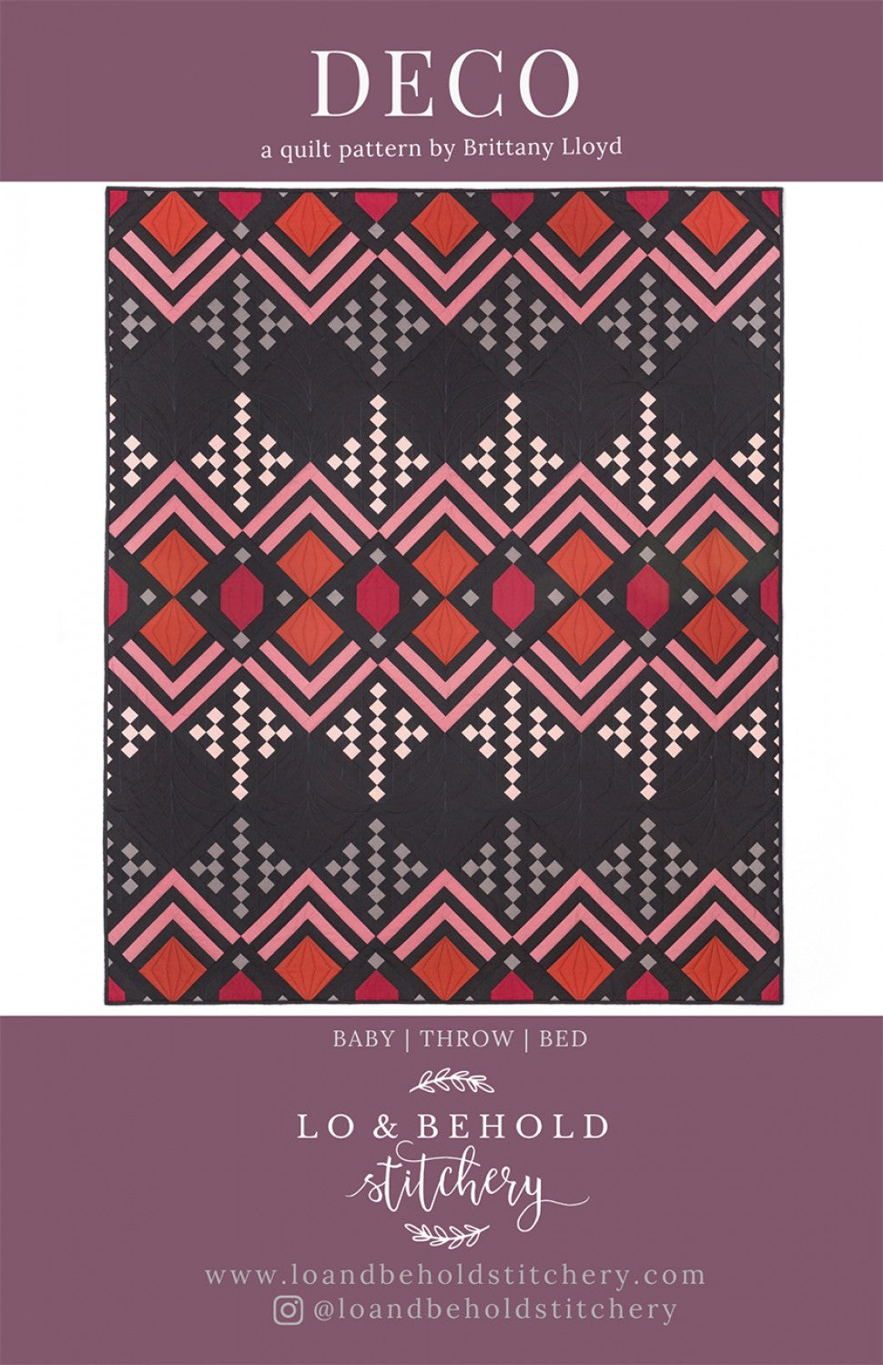 Deco Quilt Pattern by Lo & Behold Stitchery - LBS 121