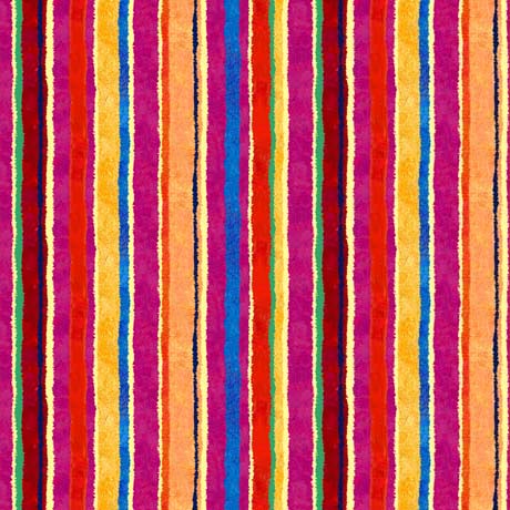Delightful Dreams Quilt Fabric - Stripe in Multi - 2600 30514 X