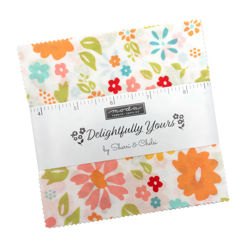 Delightfully Yours Quilt Fabric - Charm Pack - set of 42 5" squares - 37700PP