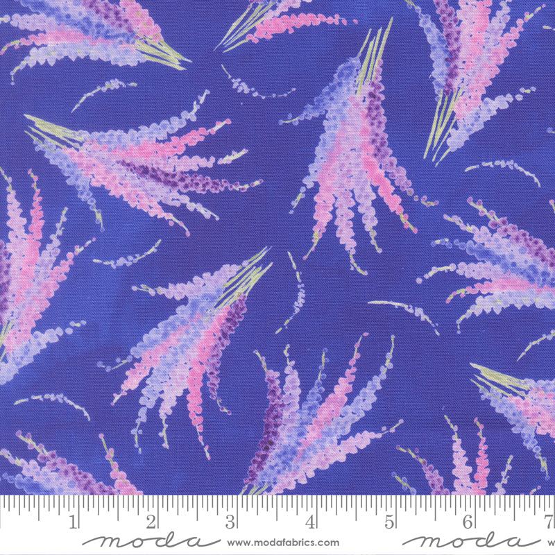 Delphinium Quilt Fabric - Larkspur in Agapanthus Blue - 24652 16