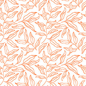 Ditsy Blenders Quilt Fabric - Leaf Lines in Orange - 16624818