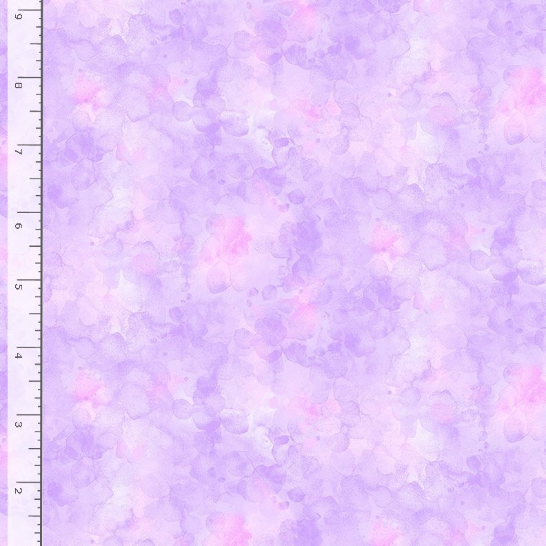 Dragonfly Mist Quilt Fabric - Solid-ish Watercolor Texture in Wisteria Purple - KIM-C6100 WISTERIA