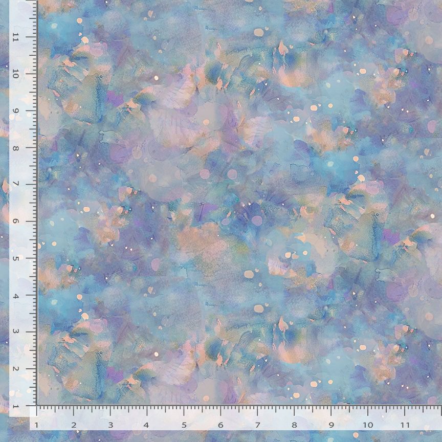 Dragonfly Mist Quilt Fabric - Watercolor Texture in Blue - TEXTURE-CD3897 BLUE
