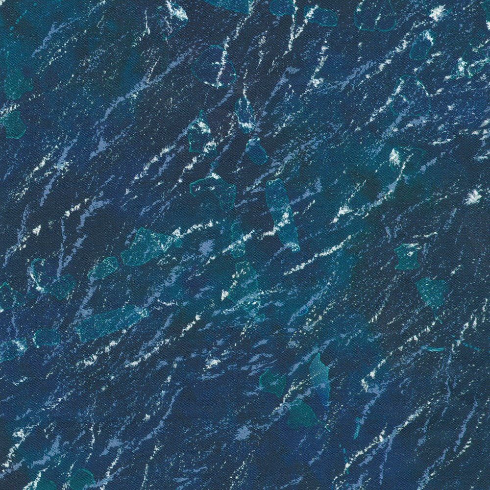 Earth Views - Ocean Quilt Fabric - Ultra Marine - AKWD-23322-360 ULTRA MARINE