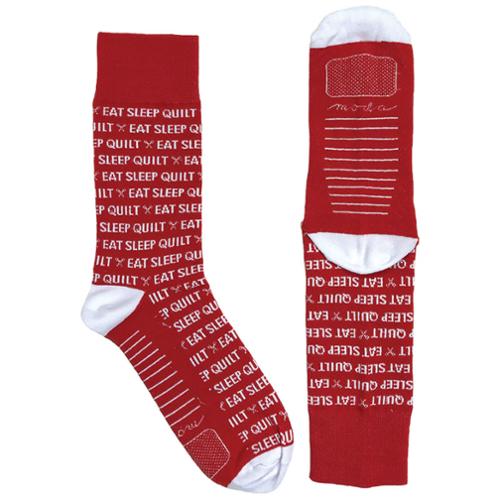 Eat Sleep Quilt Socks - SOCKS 30