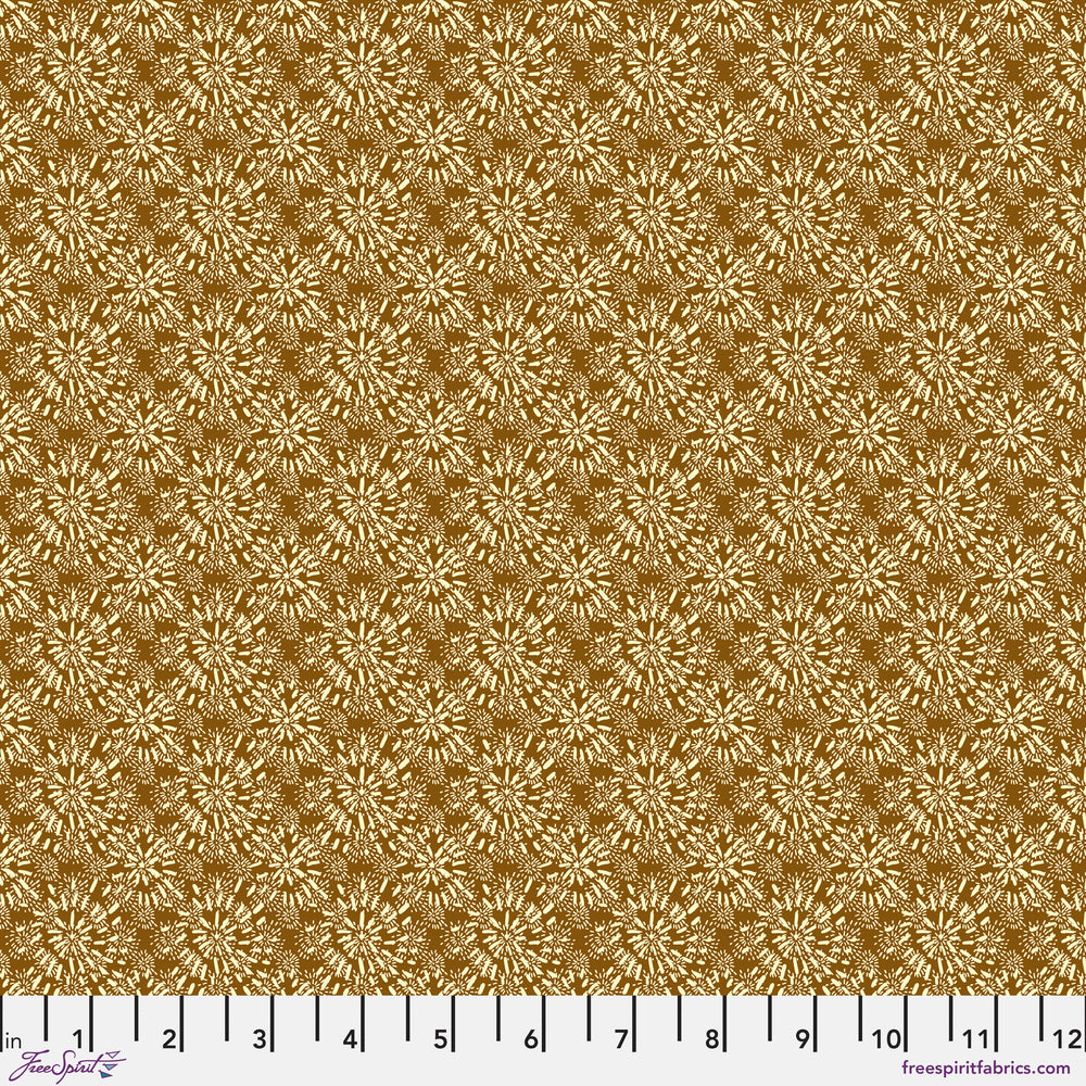 Echoes of Colour Quilt Fabric - Bronze Mosaic in Sahara - PWKC019.SAHARA