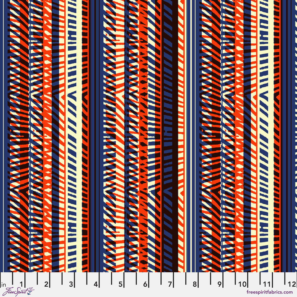 Echoes of Colour Quilt Fabric - Market Stripes in Sunset - PWKC023.SUNSET