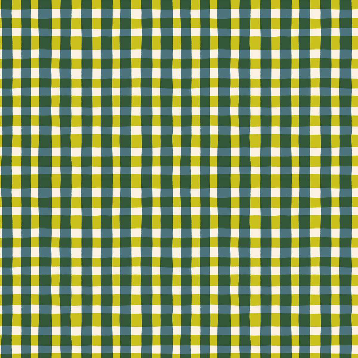 Egg and Friends Quilt Fabric by Ruby Star Society - Tablecloth Plaid in Galaxy Blue/Green - RS3096 15