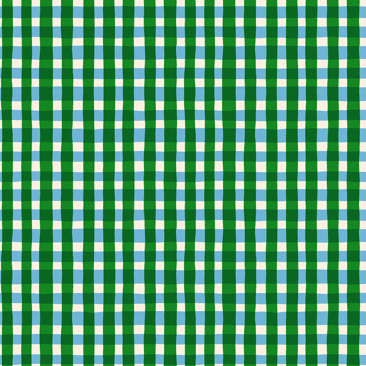 Egg and Friends Quilt Fabric by Ruby Star Society - Tablecloth Plaid in Verdant Green/Blue - RS3096 16