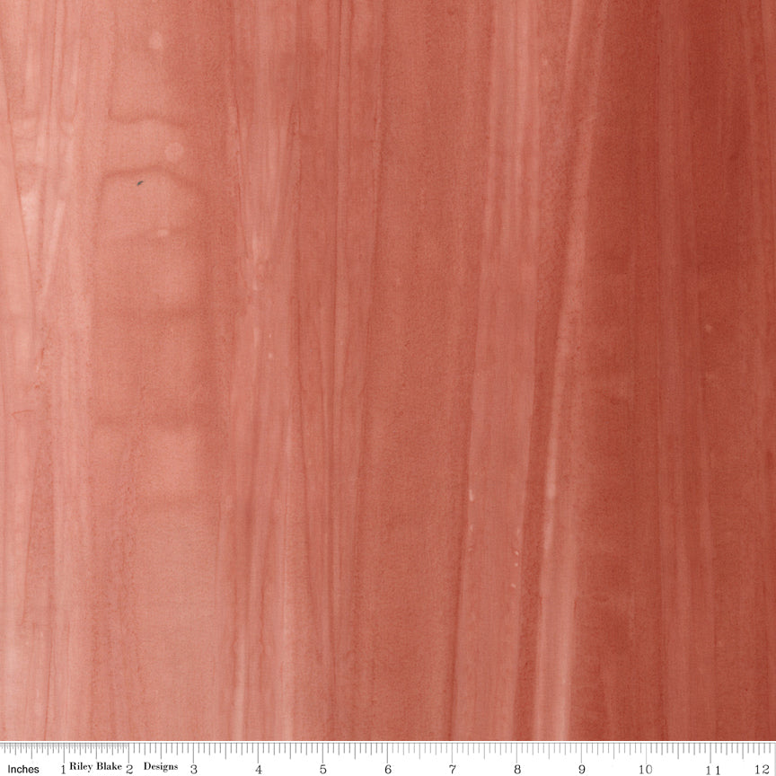 Elementals Color Play Fade Expressions Batiks Quilt Fabric - Cinnabar Orange/Rust - BT21200-637