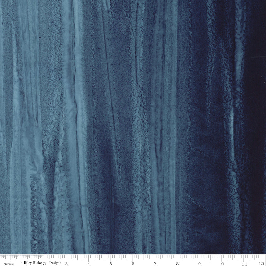 Elementals Color Play Fade Expressions Batiks Quilt Fabric - Moody Blues - BT21200-309