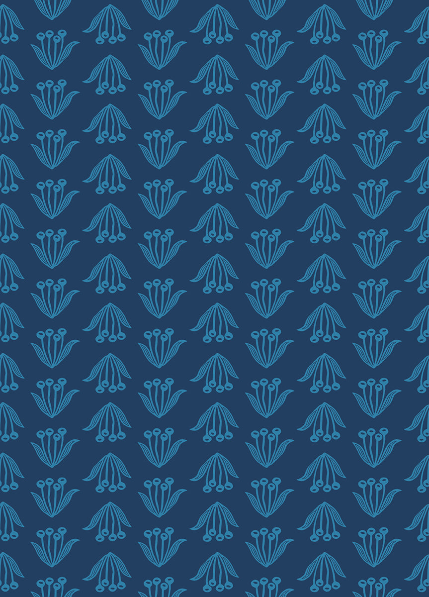 Endpaper Quilt Fabric by Ruby Star Society - Crocus in Bluebell - RS6046 17