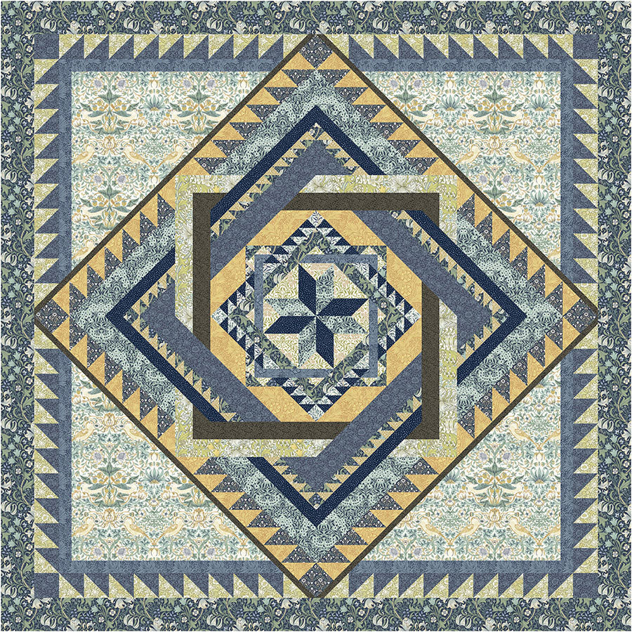 Entangled Quilt Kit - featuring Buttermere by Morris & Co. - KITQTWM.ENTANGLED