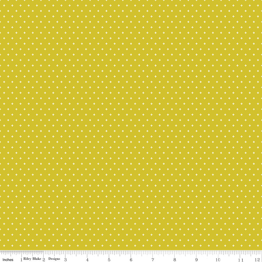 Essence Quilt Fabric - Foils in Citron Green - C16460-CITRON