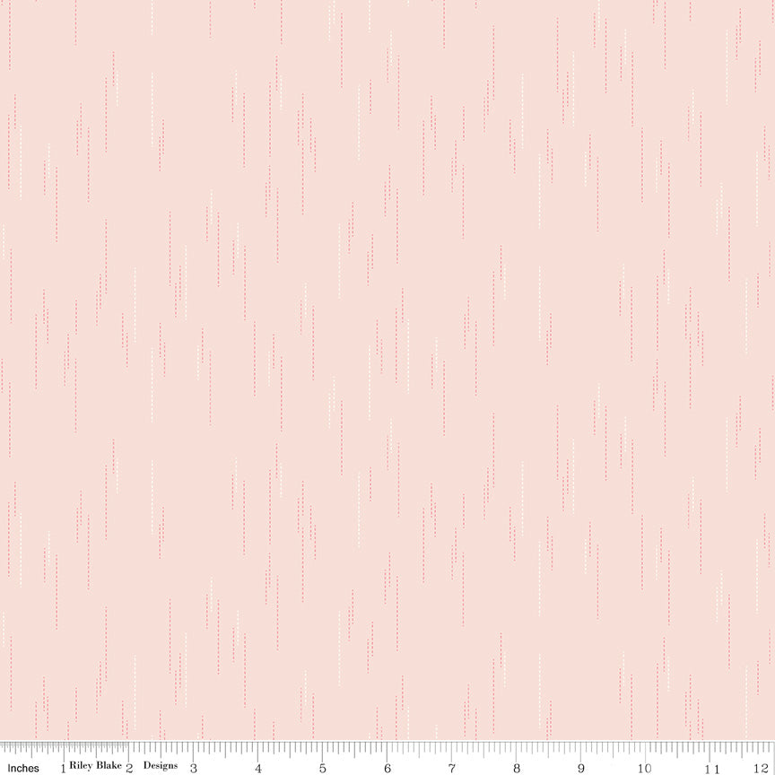 Essence Quilt Fabric - Raindrops in Blush Pink - C16461-BLUSH