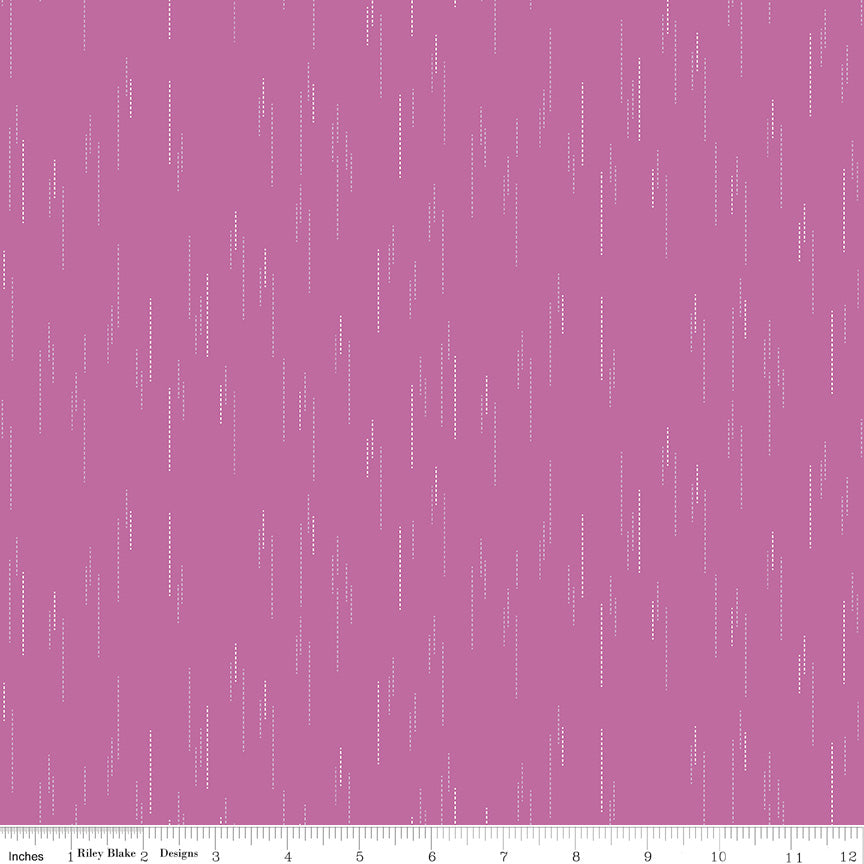 Essence Quilt Fabric - Raindrops in Fuchsia Purple - C16461-FUCHSIA