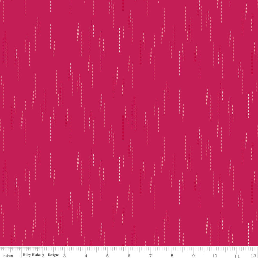 Essence Quilt Fabric - Raindrops in Magenta Pink - C16461-MAGENTA