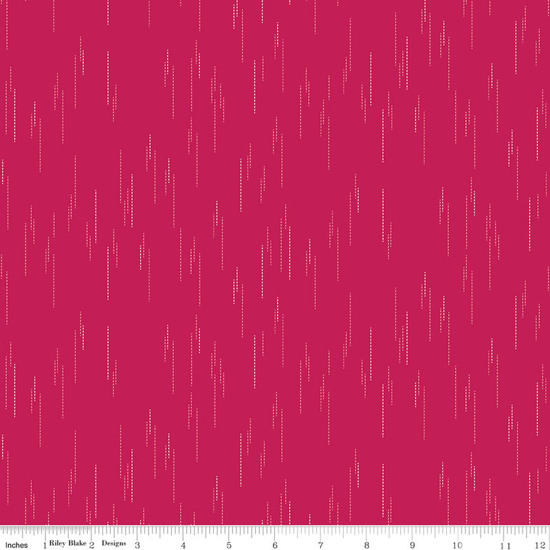 Essence Quilt Fabric - Raindrops in Magenta Pink - C16461-MAGENTA