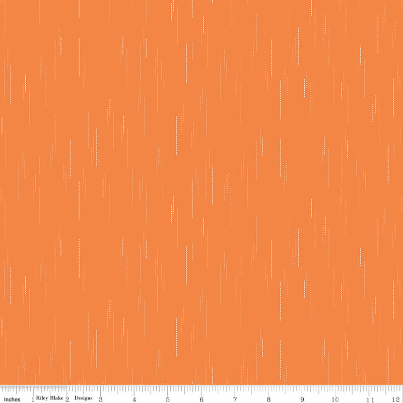 Essence Quilt Fabric - Raindrops in Orange - C16461-ORANGE