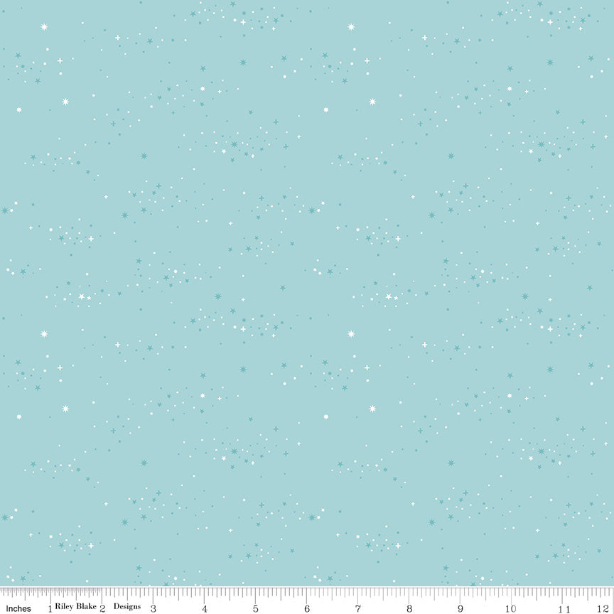 Essence Quilt Fabric - Starlight in Dream Aqua - C16463-DREAM