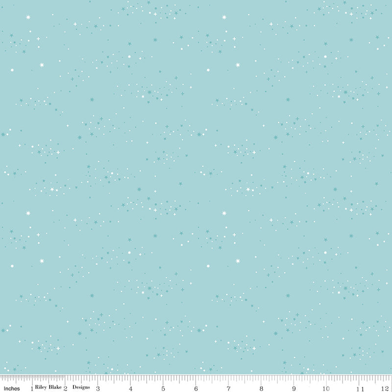 Essence Quilt Fabric - Starlight in Dream Aqua - C16463-DREAM
