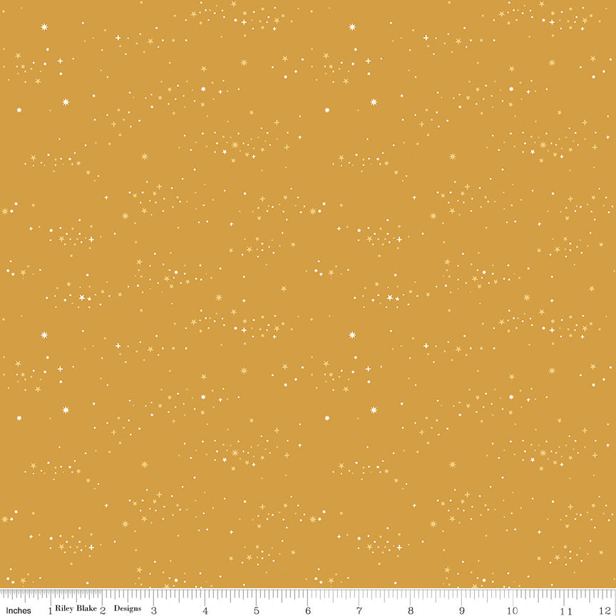 Essence Quilt Fabric - Starlight in Golden - C16463-GOLDEN