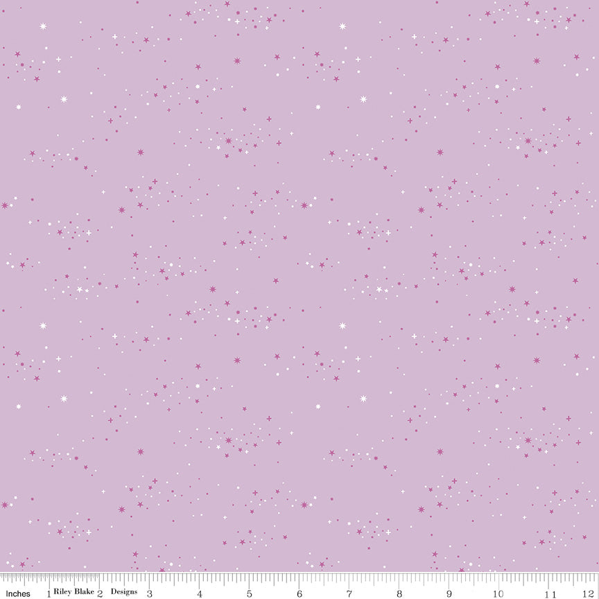Essence Quilt Fabric - Starlight in Lilac Purple - C16463-LILAC