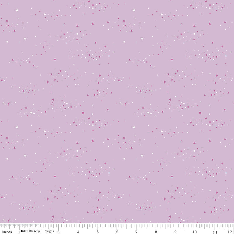 Essence Quilt Fabric - Starlight in Lilac Purple - C16463-LILAC