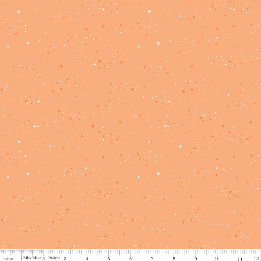Essence Quilt Fabric - Starlight in Marmalade Orange - C16463-MARMALADE