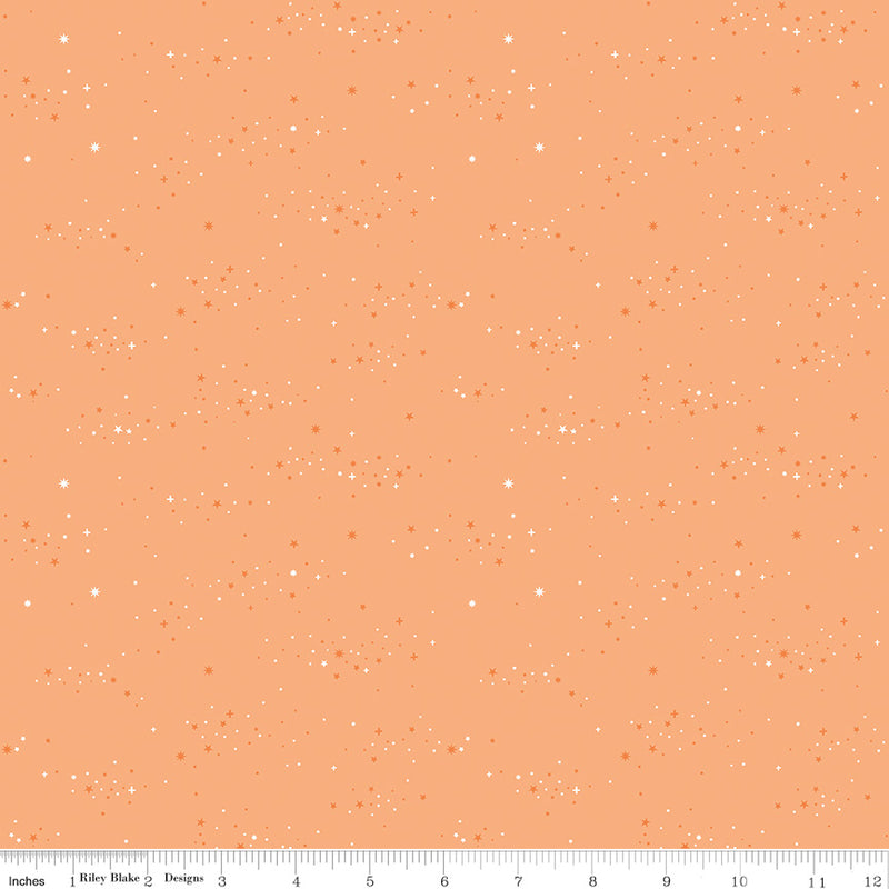 Essence Quilt Fabric - Starlight in Marmalade Orange - C16463-MARMALADE