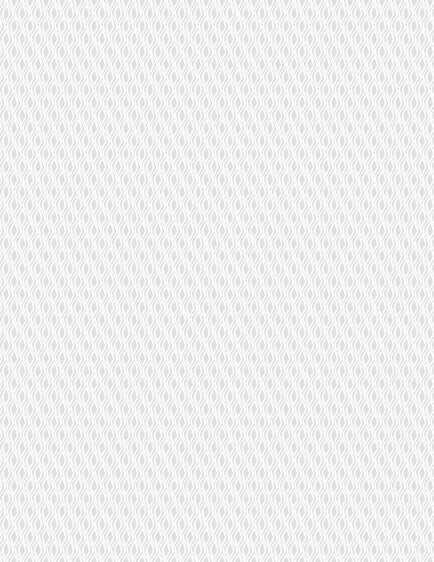Essentials White on White Quilt Fabric - Wavy Diamonds in White - 1817 39143 100