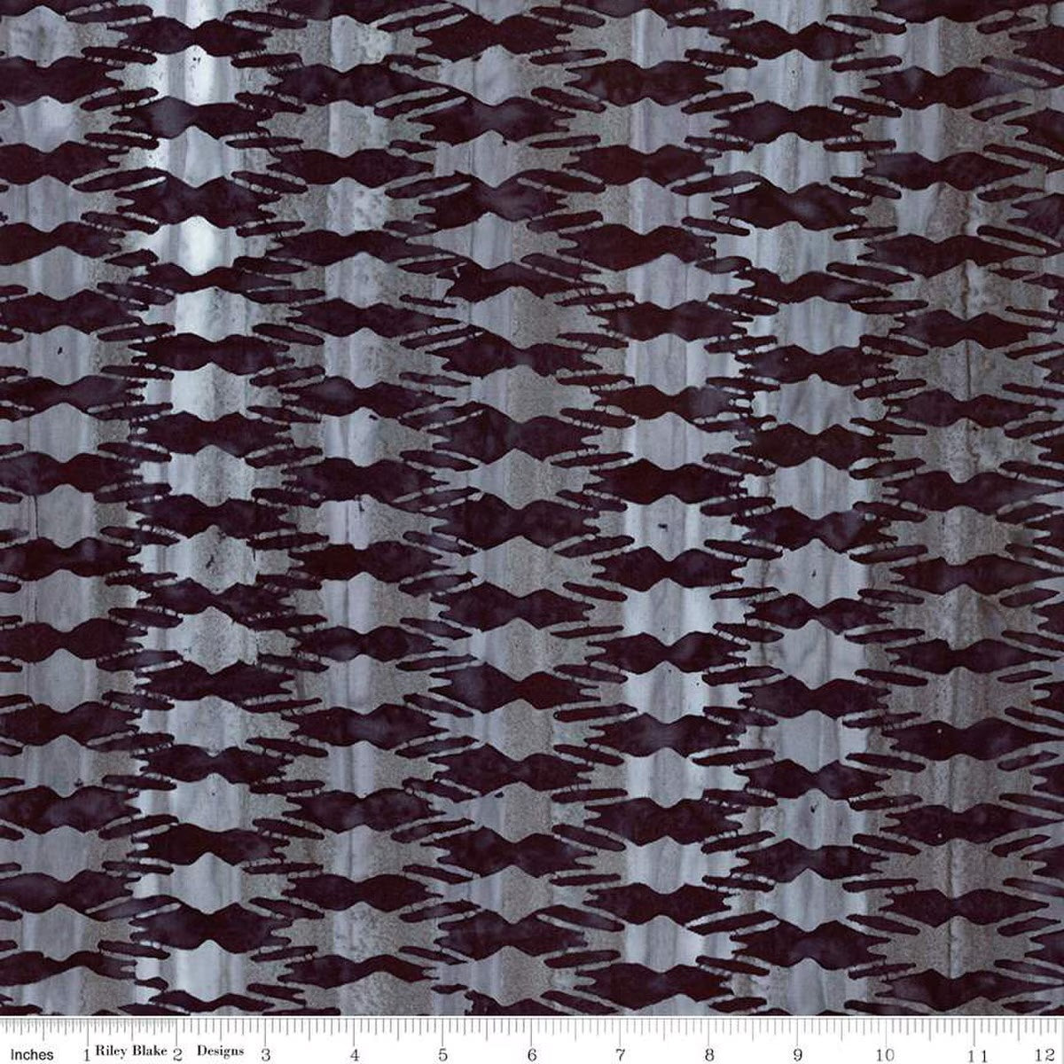 Expressions Batiks Retro Revival Quilt Fabric - Ikat in Pebble Pastiche Black/Gray - BT23271-164