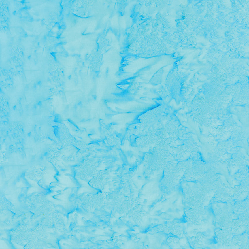 Expressions Hand-Dyes Batik Quilt Fabric - Adriatic Mist (Aqua) - BT21000-271