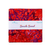 Expressions Seaside Sunset Batik Quilt Fabric - 5" stacker - set of 42 5" squares - 5-23355-42