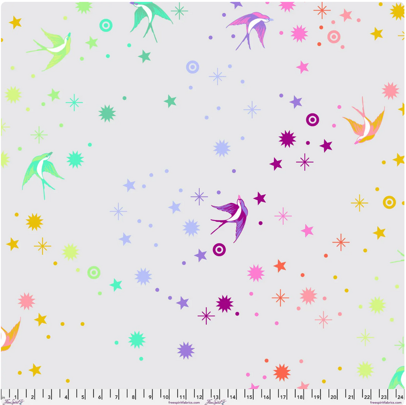 AS IS: Tula's True Colors 108" Wide Fairy Dust XL in Whisper - QBTP011.whisper