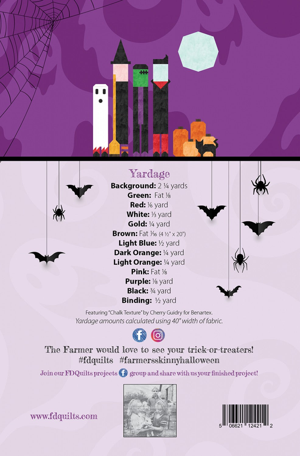 Farmer's Skinny Halloween Quilt Pattern - FDQ-HALLOWEEN