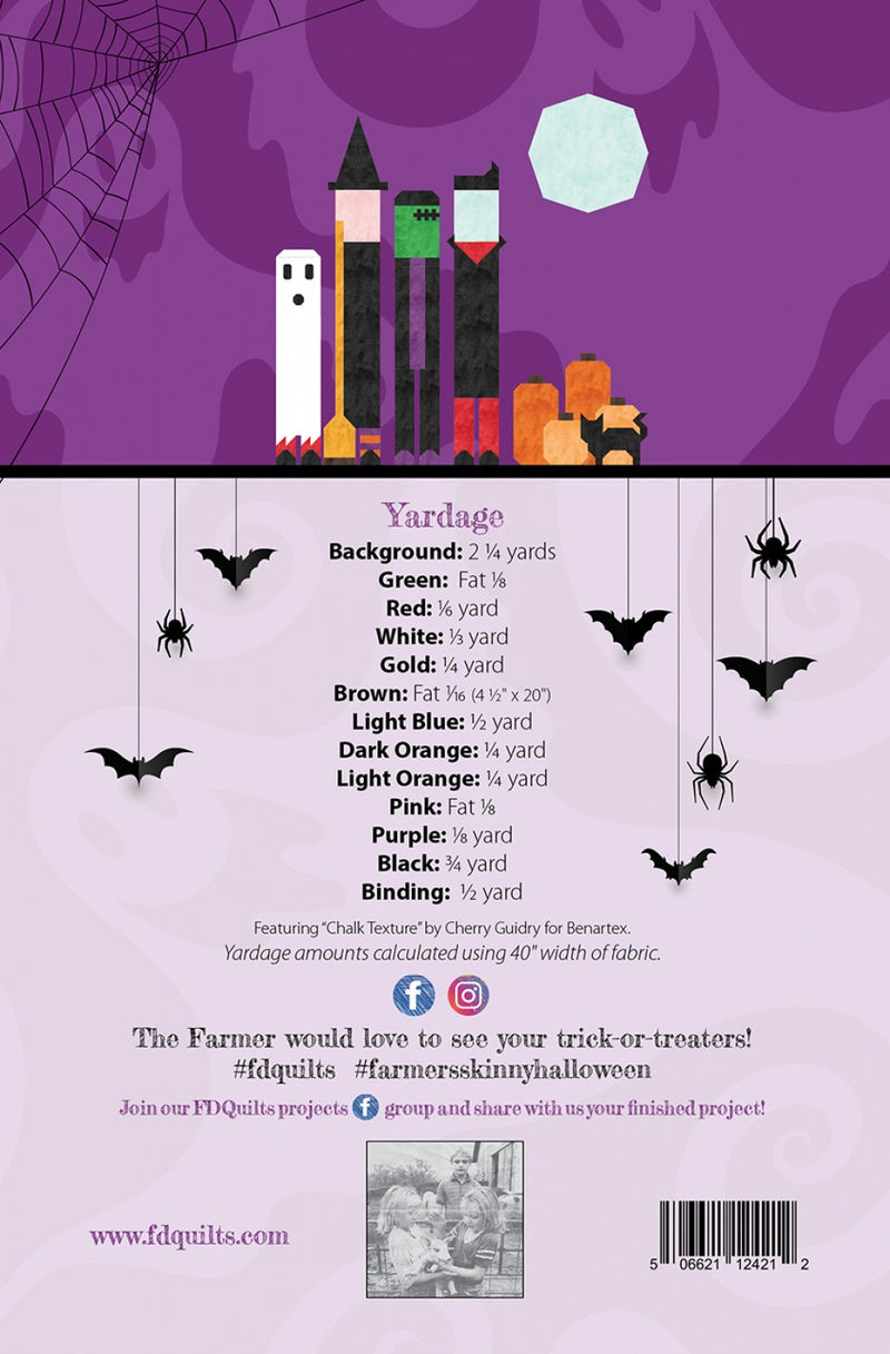 Farmer's Skinny Halloween Quilt Pattern - FDQ-HALLOWEEN
