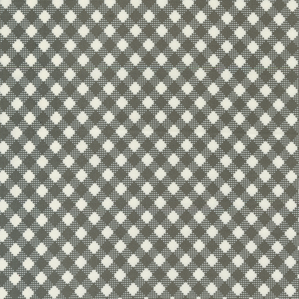 Farmstead Quilt Fabric - Bias Gingham in Charcoal Black - 20907 16