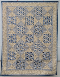 Festival Fair in Blue Quilt Fabric - 3 yard Bundle + binding - FESTFAIR
