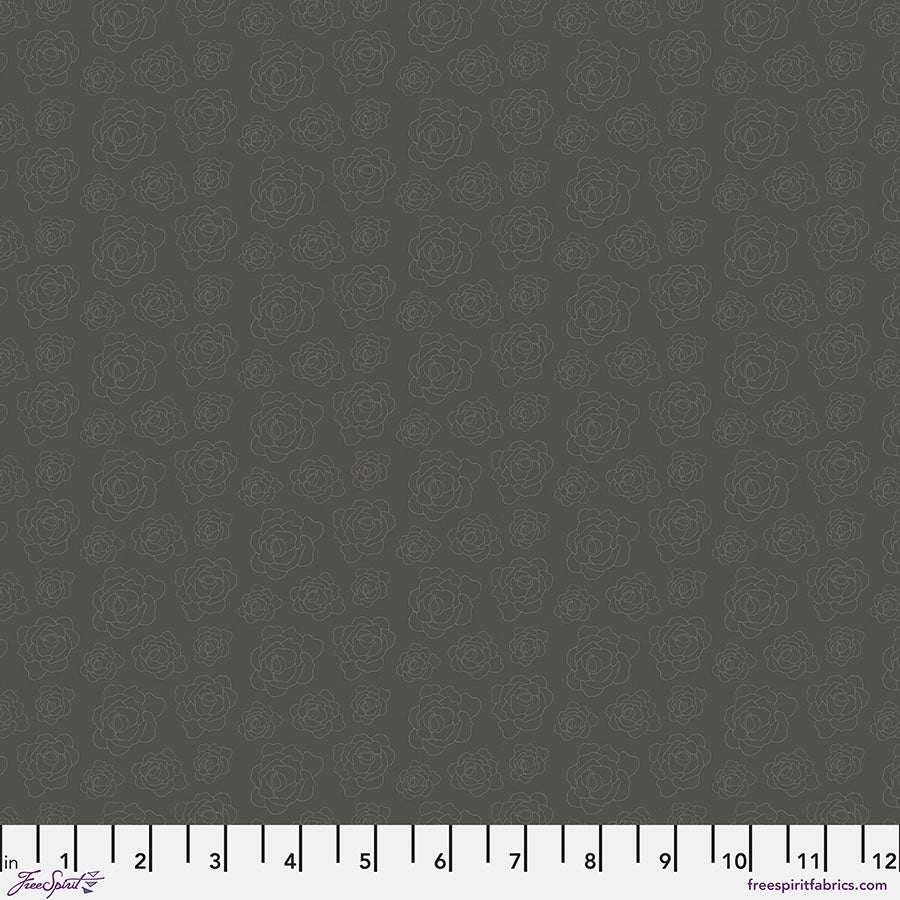 Field Study Quilt Fabric - Night in Calm (Gray) - PWSK069.CALM