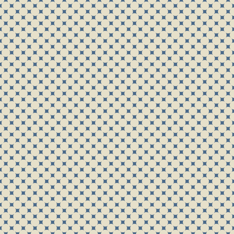 Finishing Touches Quilt Fabric - Ambiguous Geometric in Mist Cream/Blue - RJ6045-MI4
