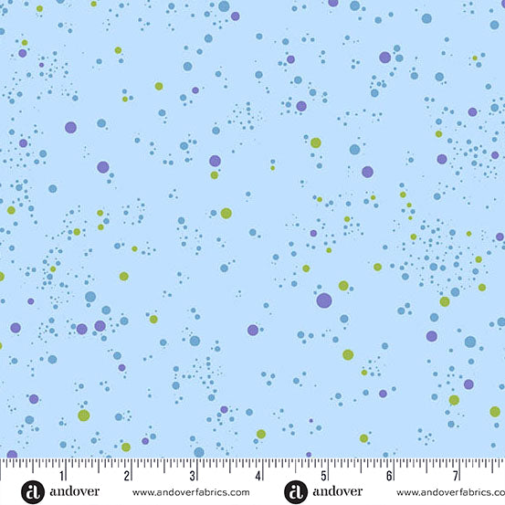 Fizz Quilt Fabric - Dots on Blueberry Blue - A-1344-B