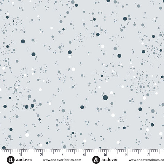 Fizz Quilt Fabric - Dots on Club Soda Gray - A-1344-C