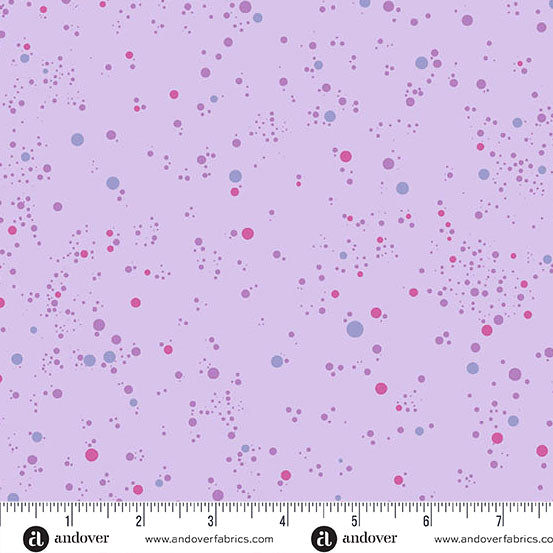 Fizz Quilt Fabric - Dots on Grape Purple - A-1344-P