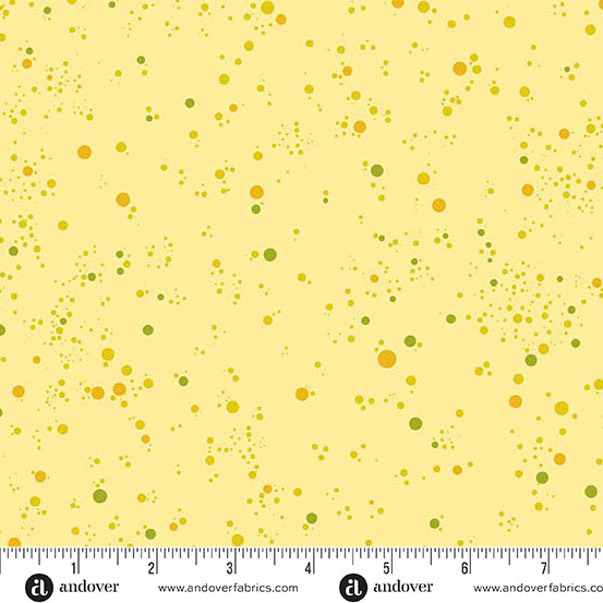 Fizz Quilt Fabric - Dots on Lemon Yellow - A-1344-Y