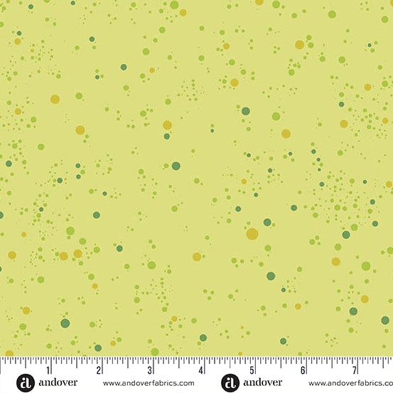 Fizz Quilt Fabric - Dots on Lime Green - A-1344-V