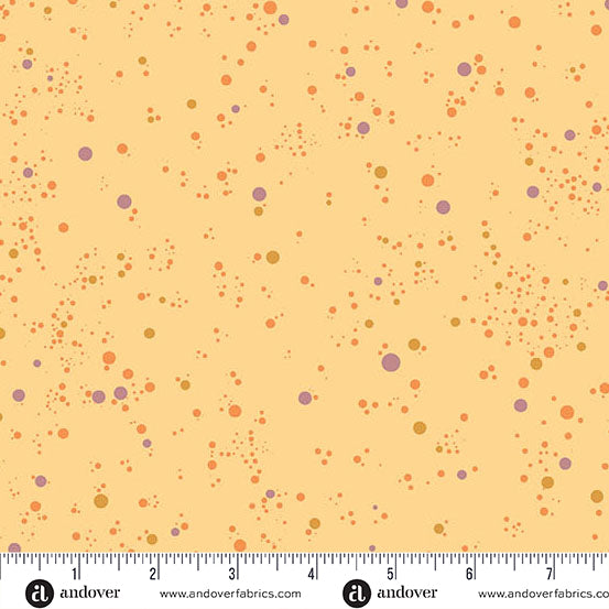 Fizz Quilt Fabric - Dots on Tangerine Orange - A-1344-O1