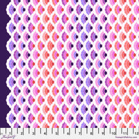 Floral Reef Quilt Fabric by Tula Pink - Aquatic Lace in Ultraviolet Purple - PWTP269.ULTRAVIOLET