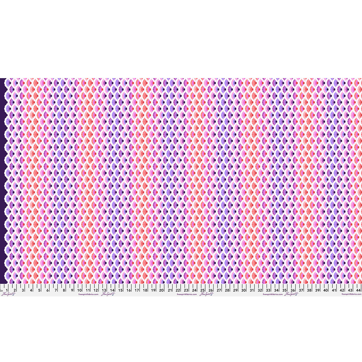 Floral Reef Quilt Fabric by Tula Pink - Aquatic Lace in Ultraviolet Purple - PWTP269.ULTRAVIOLET