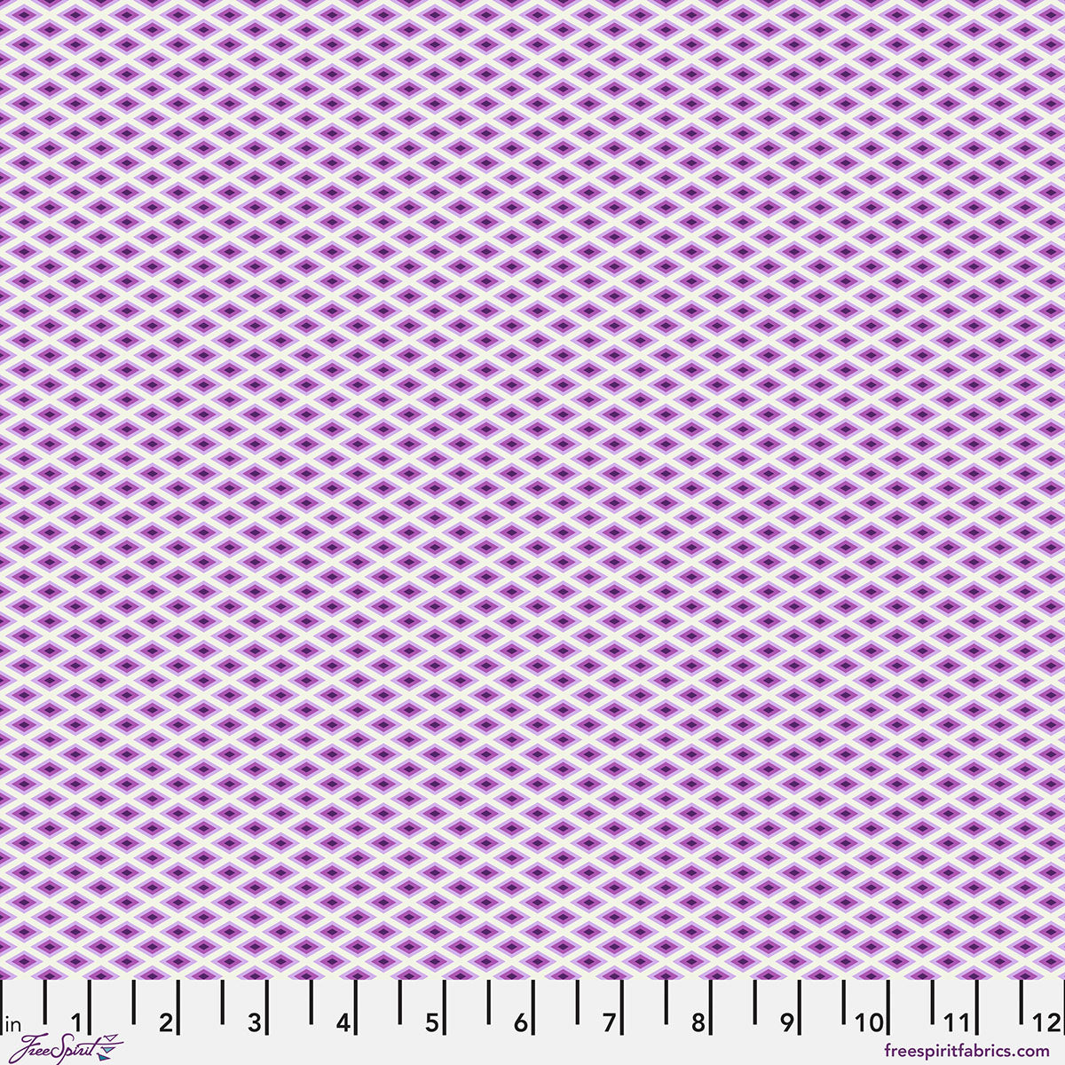 Floral Reef Quilt Fabric by Tula Pink - Lighthouse Windows in Ultraviolet Purple - PWTP273.ULTRAVIOLET